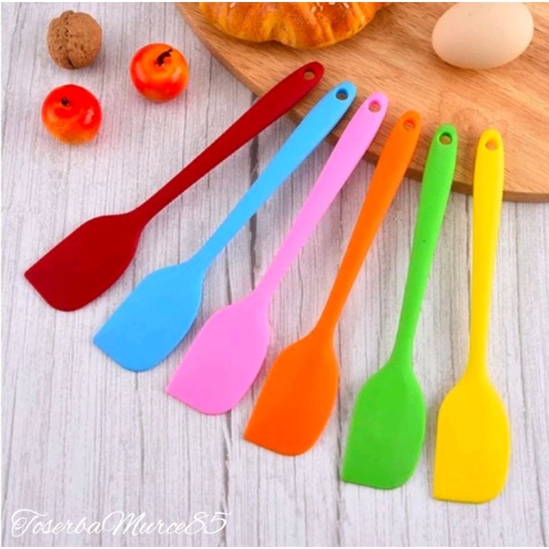 spatula silikon (small 21cm) spatula kue pengaduk adonan kue spatula anti panas