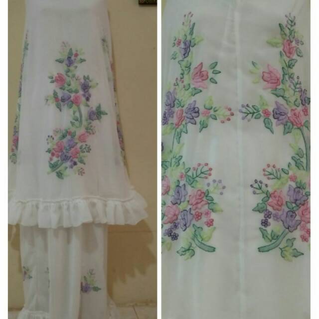 Mukena sulam bayang