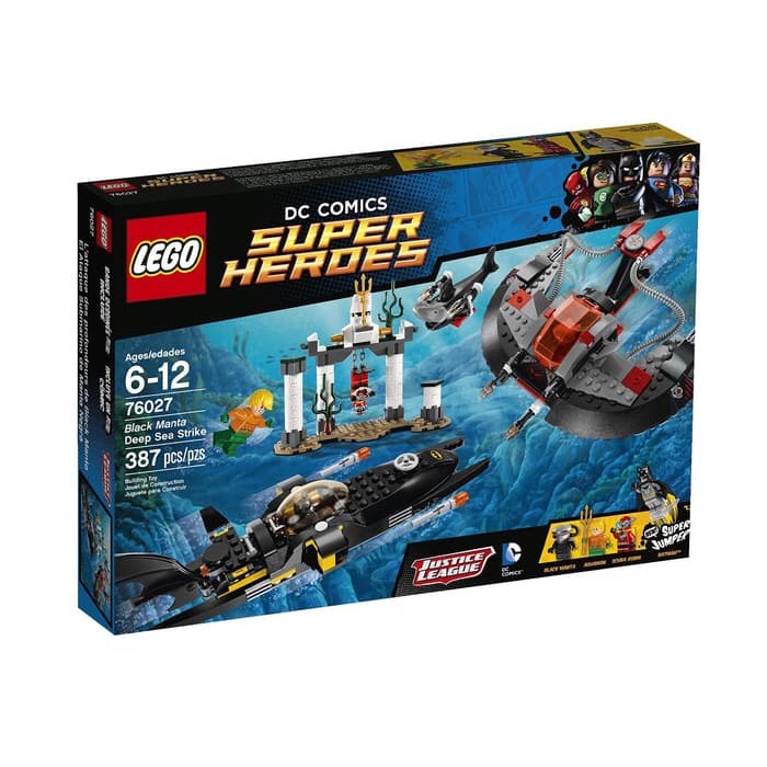Lego 76027 Black Manta Deep Sea Strike Original Full Set Batman Aquaman Robin