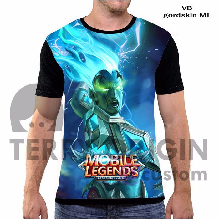 Kaos Mobile legends Terlaris Gordskin 3d Fullprint