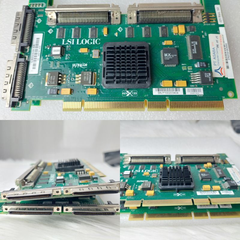 LSI LSI22320-SR PCI-X U320 Dual Port LVD SCSI Adapter Dual Channel Card