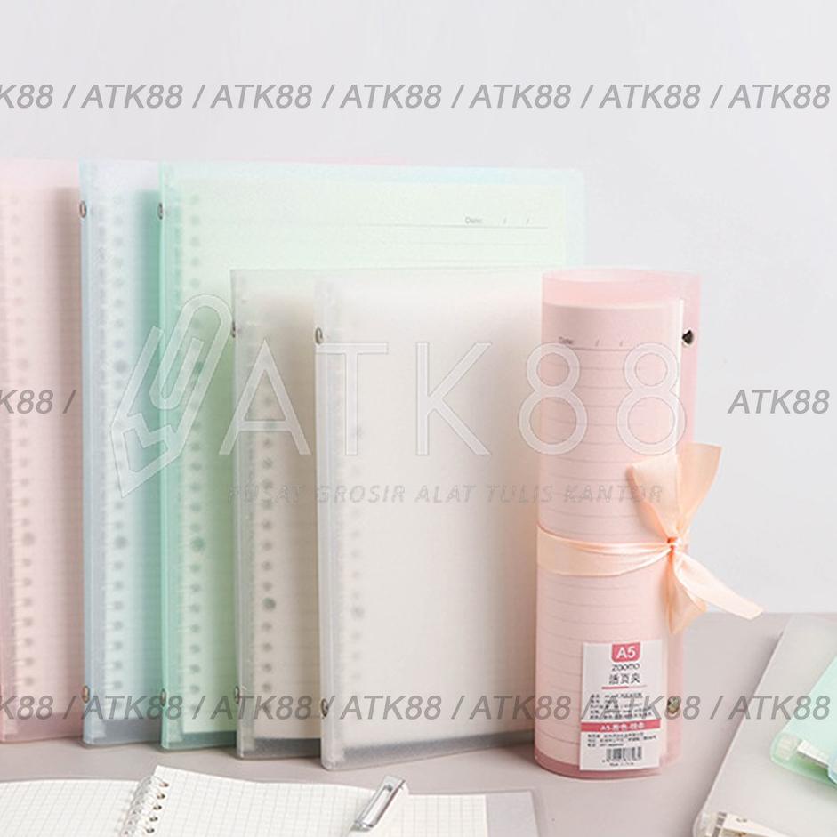 

Grosir 7BRN8 Buku Binder Pita Transparan Clear Ruled - Grid A5 / B5 / Binder A5 Binder B5 Pastel 40