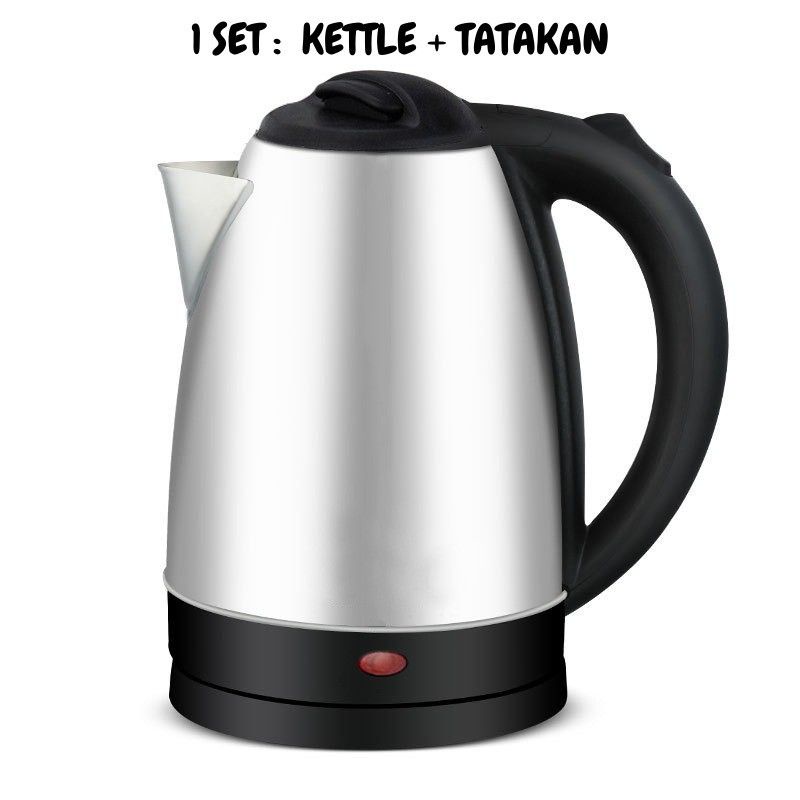 Teko Listrik Otomatis Stainless Steel 2.0 Liter Pemanas Air 2 Liter Untuk Bikin Kopi kettle electric Rebus Air Lebih Cepat Thermos Listrik