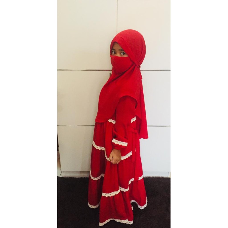 Gamis Anak setelan turkis