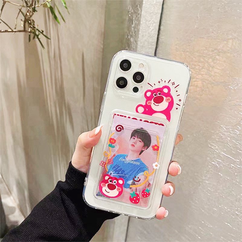 iPhone Case Compatible for Iphone 14 13 12 11 Pro Max X Xr Xs Max Iphone 7 8 Plus Soft Case Tpu Transparan Motif Kartun Untuk shockproof phone case Protective Phone Cover