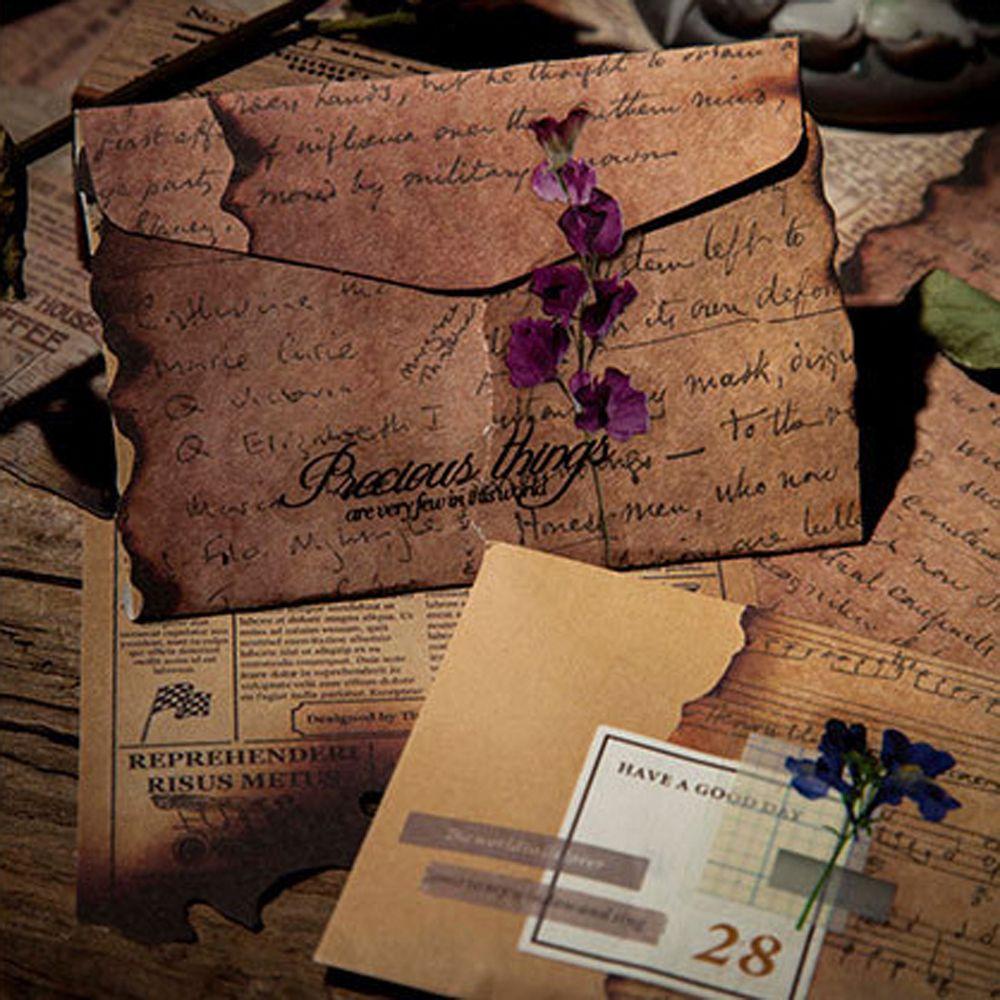 Mxbeauty Bahan Kertas Kreatif Kartu Dekoratif Note Paper Diary Decor Retro Vintage DIY Scrapbooking