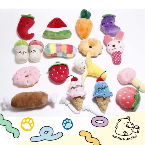 Mainan Gigitan Anjing Berbunyi | Dog Squeaky Toys | Boneka Toys Plush