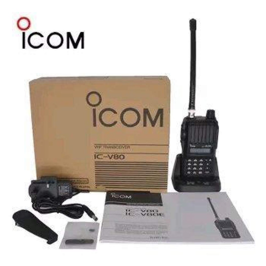 HT Walky Talk Icom v80 / ICV80 / IC-V80 V 80 V80E ICOMV80 Lithium VHF ORIGINAL bukan 888s, Uv5r