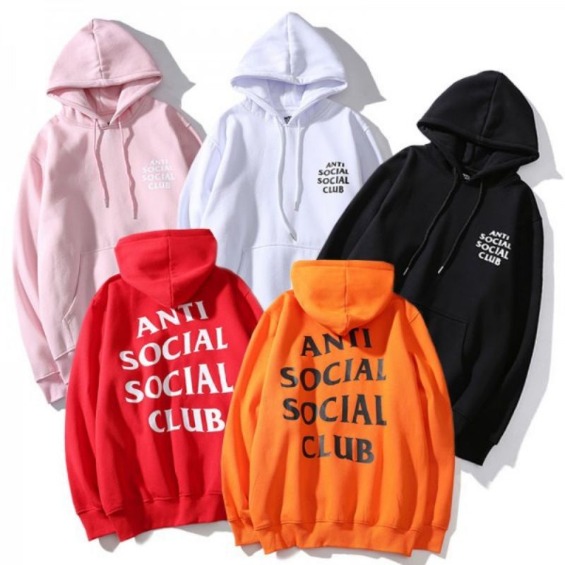 Jaket Hoodie Jumbo S - XXXXXL(6XL) Sweater Pullover ANTI SOCIAL SOCIAL CLUB Pria Wanita OVERSIZE BIGSIZE S M L XL XXL 3XL 4XL 5XL 6XL