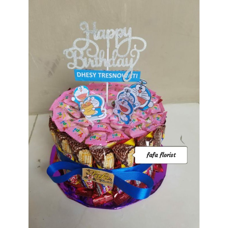 

buket snack cake /tart ulang tahun dll