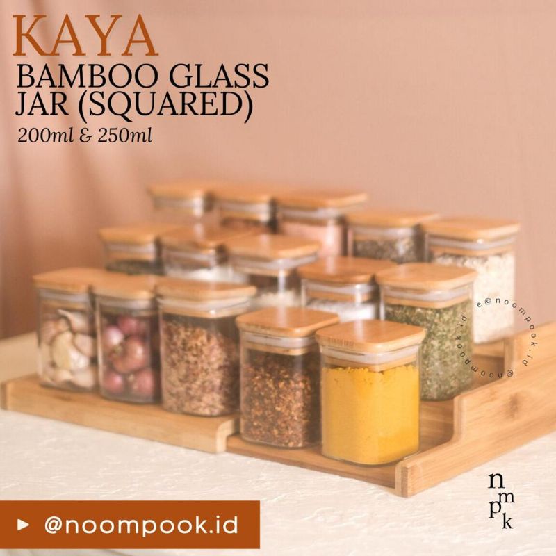 Bundling KAYA Glass Bamboo Jar 200 ml