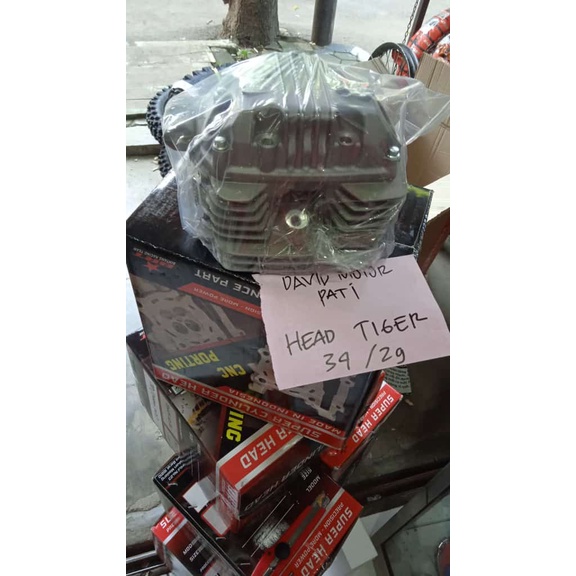 ready head brt tiger tiger revo ukuran klep 34 29 sudah porting cnc original