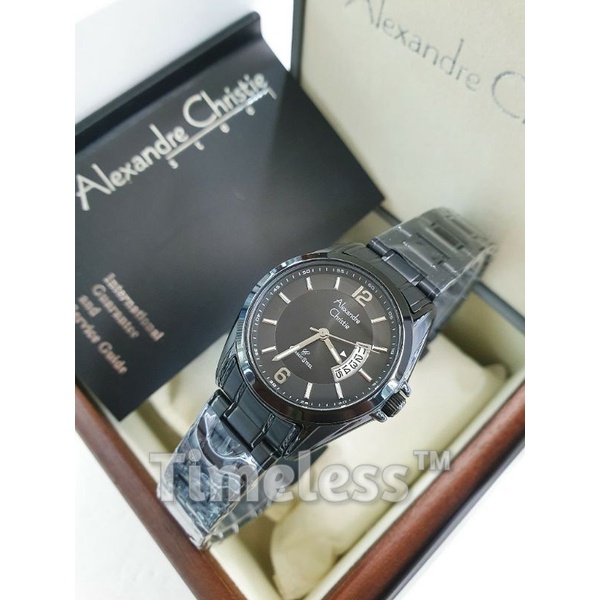 Jam tangan wanita Alexandre Christie AC 8289 LD Black