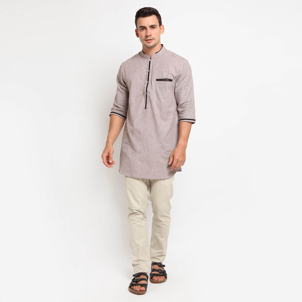 Baju Koko Kurta Pakistan Pria Muslim Lengan 3/4 Model Terbaru Original Kualitas Terbaik Lebaran