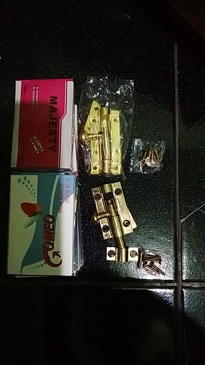 Grendel Selot Pintu 2” Babet Kuning Majesty Free Sekrup