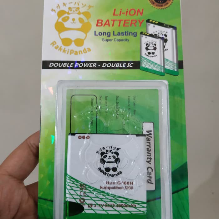 baterai batre batrai battery rakkipanda samsung j2 j200 4000 mah double power