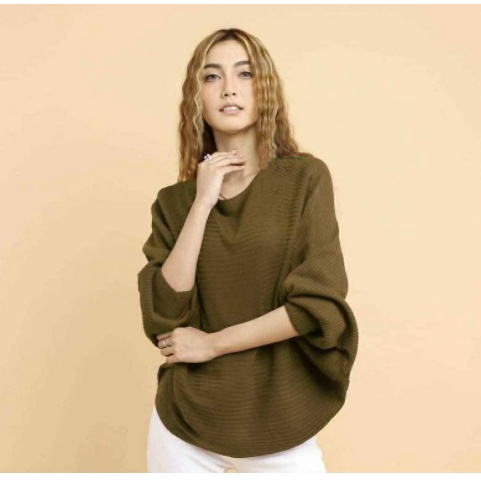 Atasan Blouse Premium Baju Rajut Lasperal Batwing Atasan Wanita Oversize