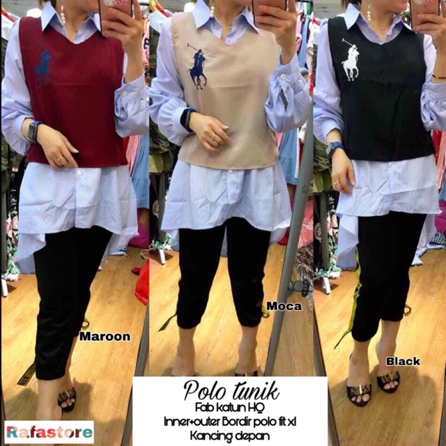 Polo Tunik / Tunik Mat Katun HQ