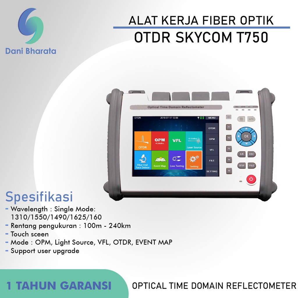 FTTH OTDR SKYCOM TOT 750 S35A Optical Time Domain Reflectometer Fiber