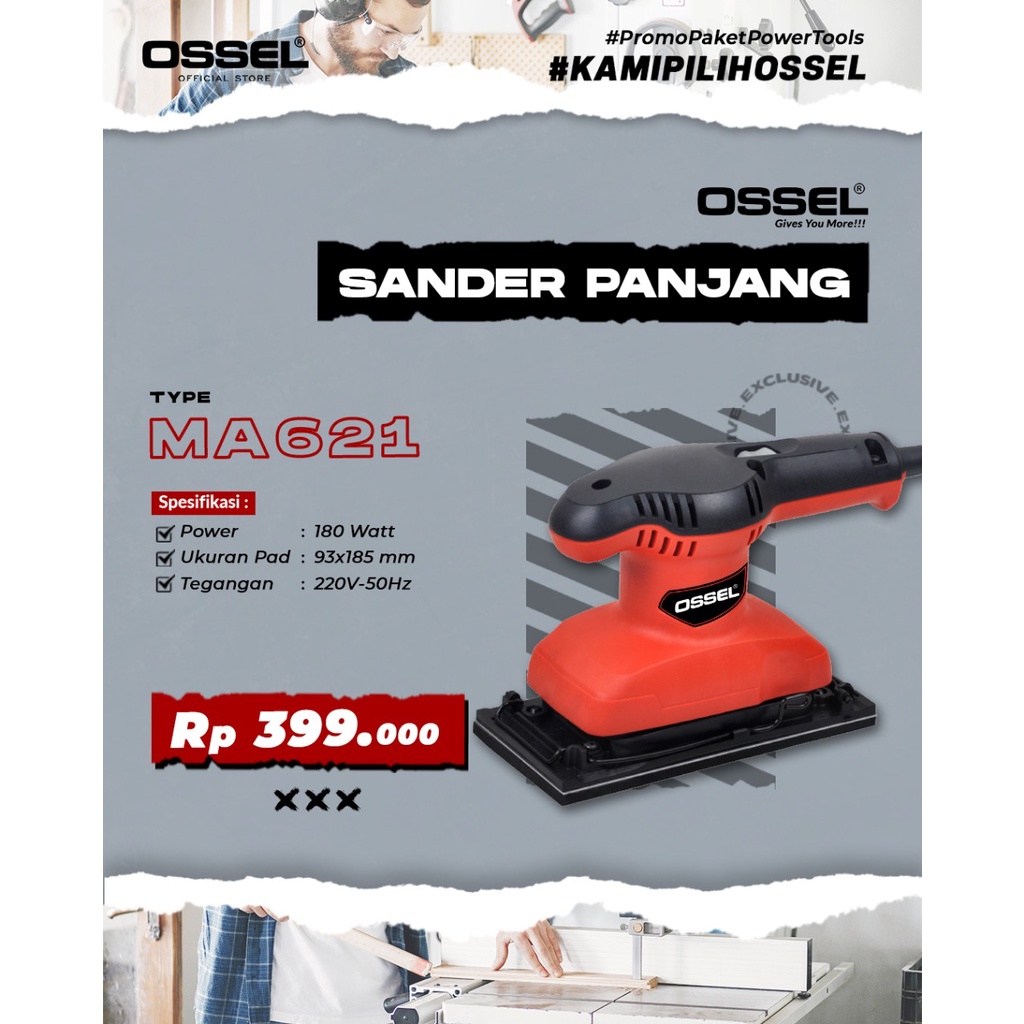 Mesin Amplas Kayu Panjang Finishing OSSEL Sander OSSEL MA 621 OSSEL