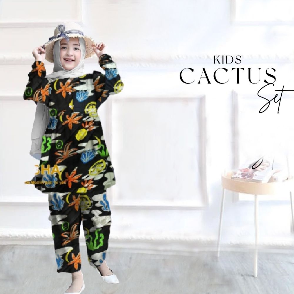 FASHION ANAK SETELAN CACTUS KIDS DMR