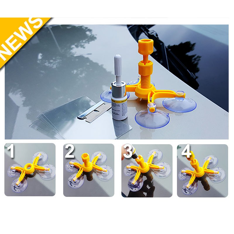 Lem Kaca Mobil Retak/Car Glass Crack Repair Tool Windshield