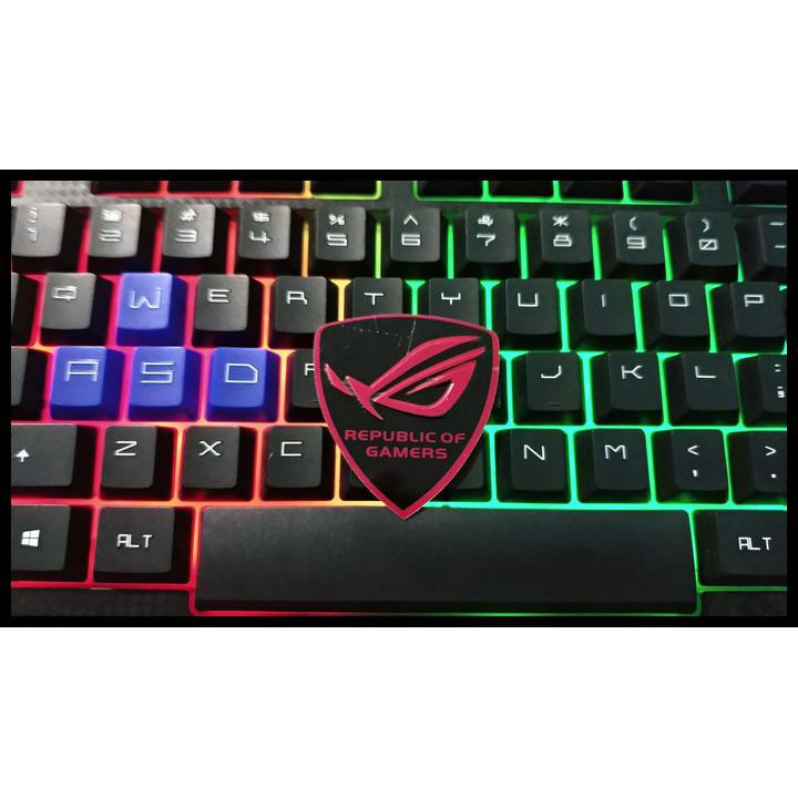 EKSKLUSIF LOGO  STIKER  STICKER ASUS  ASUS  ROG MERAH 