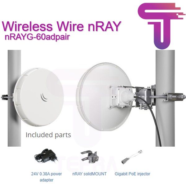 MikroTik Wireless Wire nRAY nRAYG-60adpair 60Ghz PtP