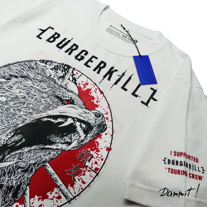 Kaos Burgerkill Japan Tour - Putih