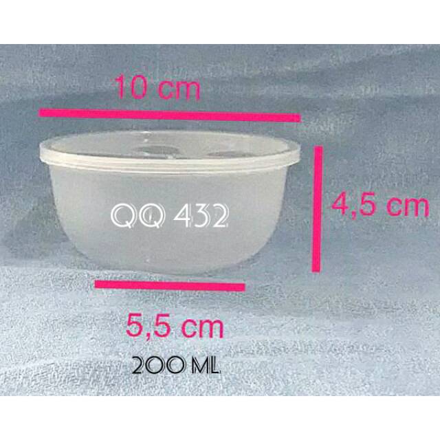 Thinwall 200 ml FIM + tutup / Mangkok plastik 200ml cup puding es kepal milo