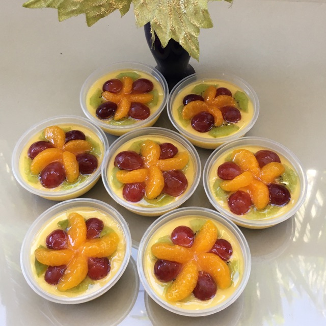 

Pudding cup buah dan regal