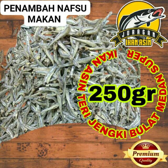 

IKAN ASIN TERI KACANG JENGKI BULAT MEDAN SUPER ENAK EMPUK LUNAK MURAH ORIGINAL BERKUALITAS 250gr