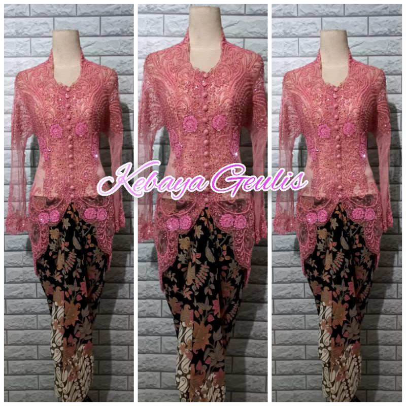 set kebaya pesta modern kebaya ibu besan kebaya TERMURAH kebaya model merak bisa COD