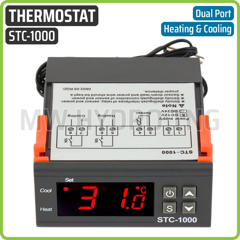 Digital Thermostat, Temperature Controller, STC-1000, Pengatur Suhu - 220V