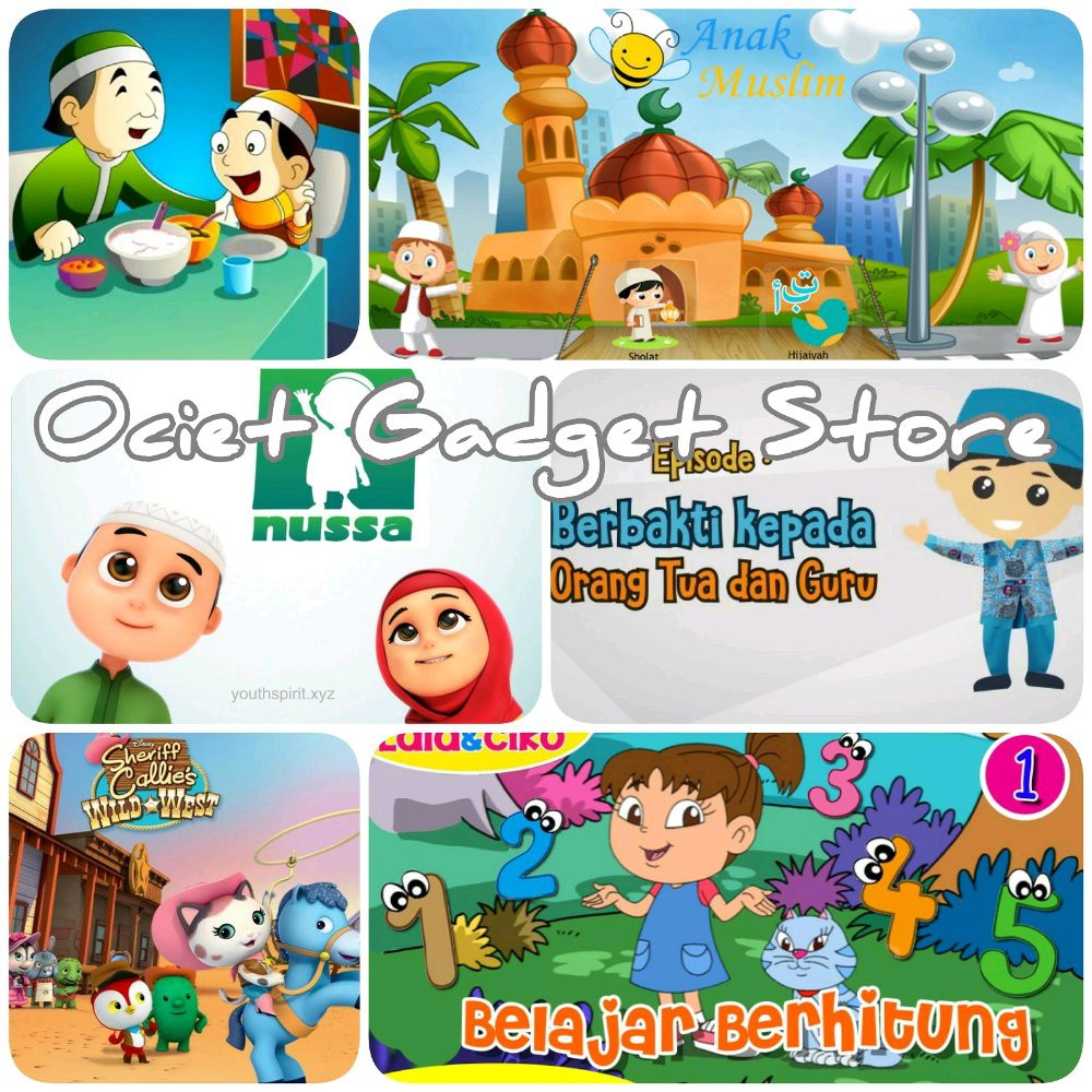 Flashdisk Sandisk 16 Gb 16gb Ori Film Kartun Edukasi Dan Lagu Islami Anak Muslim Shopee Indonesia