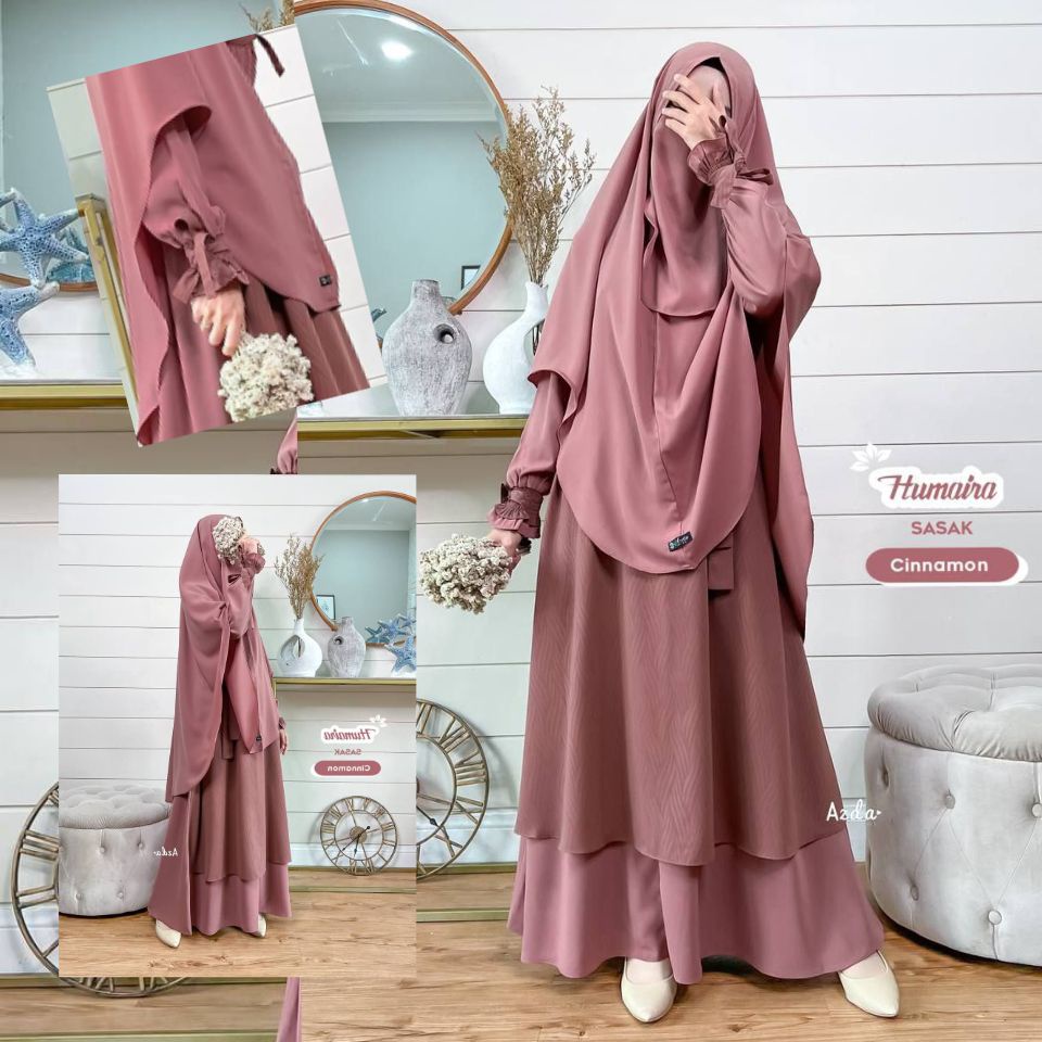 Humaira Set Gamis Embos By Azda Woolpeach