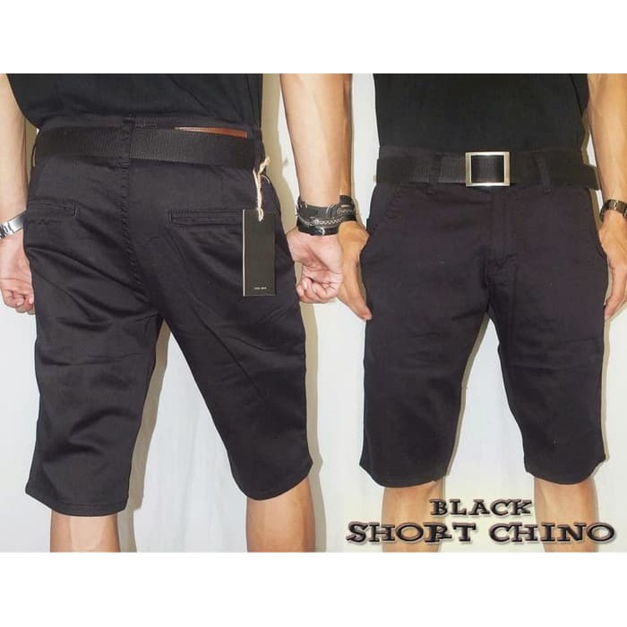 Celana Pendek Hitam Abu Chino Zara Man / celana chinos | Cargo Slimfit