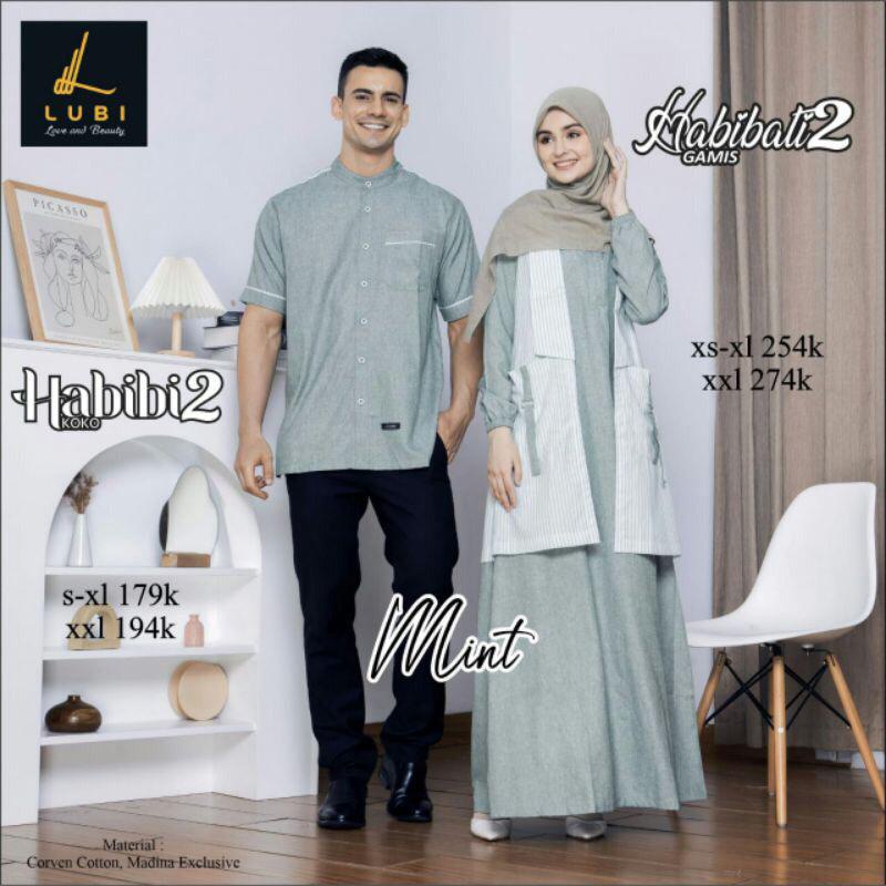 couple terbaru koko dewasa dan gamis dewasa LUBI HABIBI2 & HABIBATI2