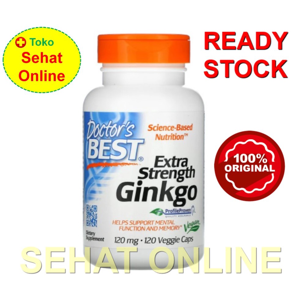 Doctor's Best Extra Strength Ginkgo 120 mg 120 VCaps