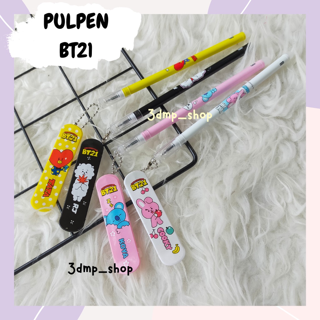 Pulpen BT21 + Gantungan skateboard