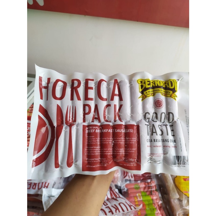 

Bernardi Horeca Pack Sosis Sapi 1kg Isi 45