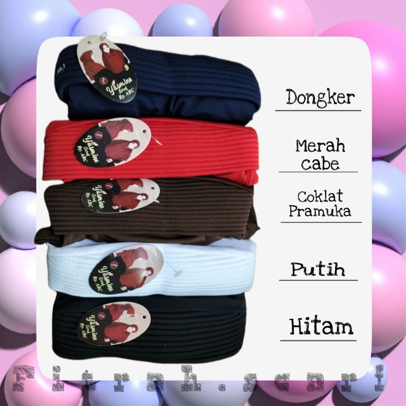 Jilbab hijab serut jersy anak / Bergo anak serut jersy Yasmine