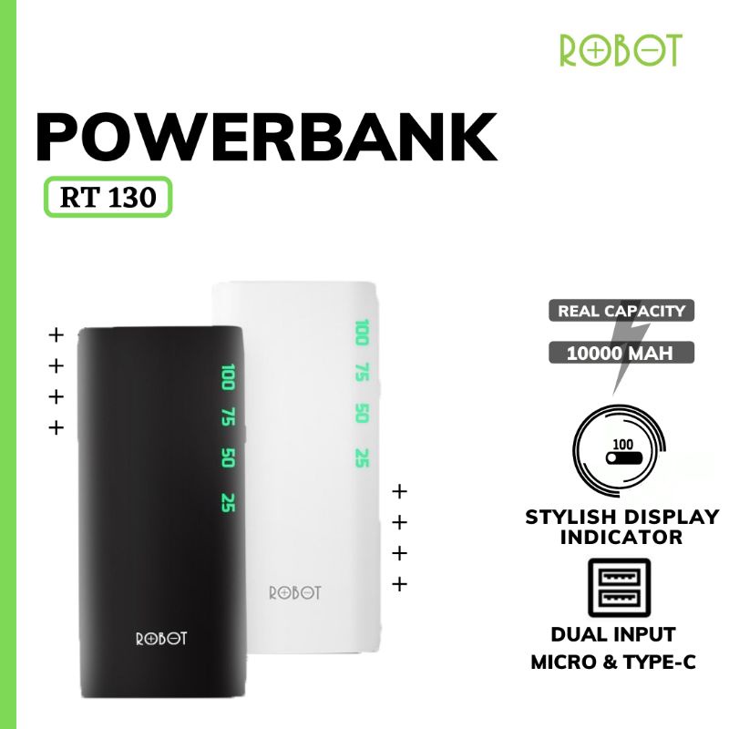 Jual Robot RT130 PowerBank 10000mAh Shopee Indonesia