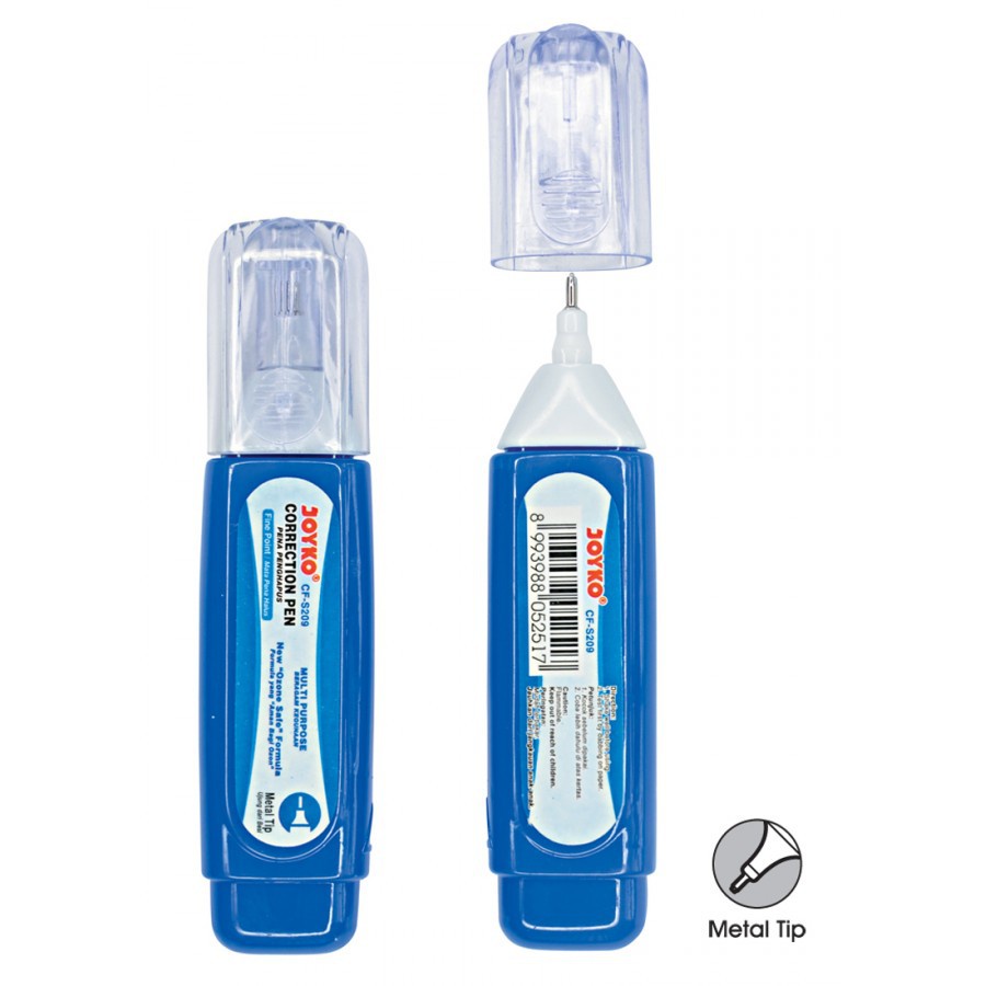 

Tip Ex Cair Joyko CF-S209 Correction Fluid Metal Ujung Besi Satuan - SHSNP