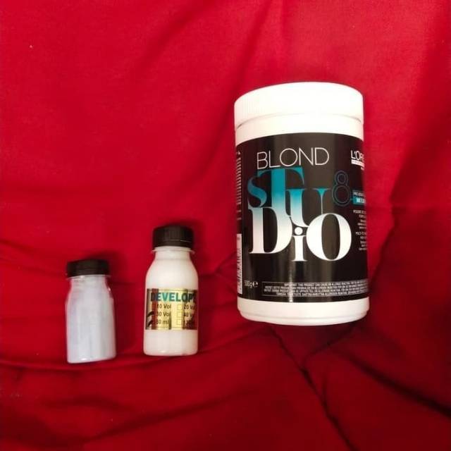 Loreal Blond Studio 1set bleaching rambut Shopee  Indonesia