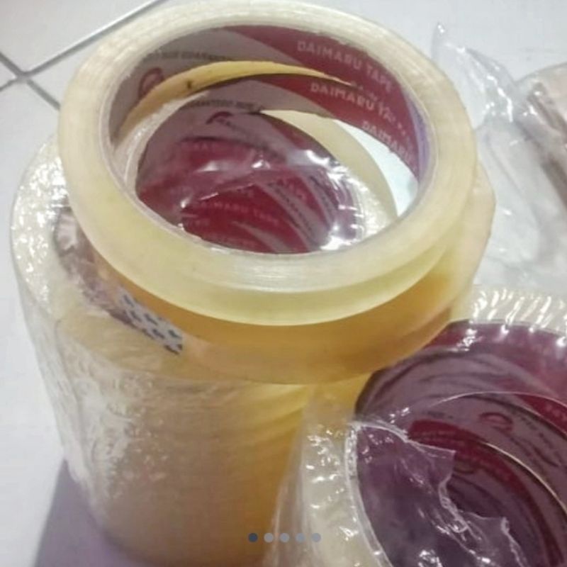 

isolasi/selotep bening Daimaru 12mmx72 (1/2 inch) harga 1 roll