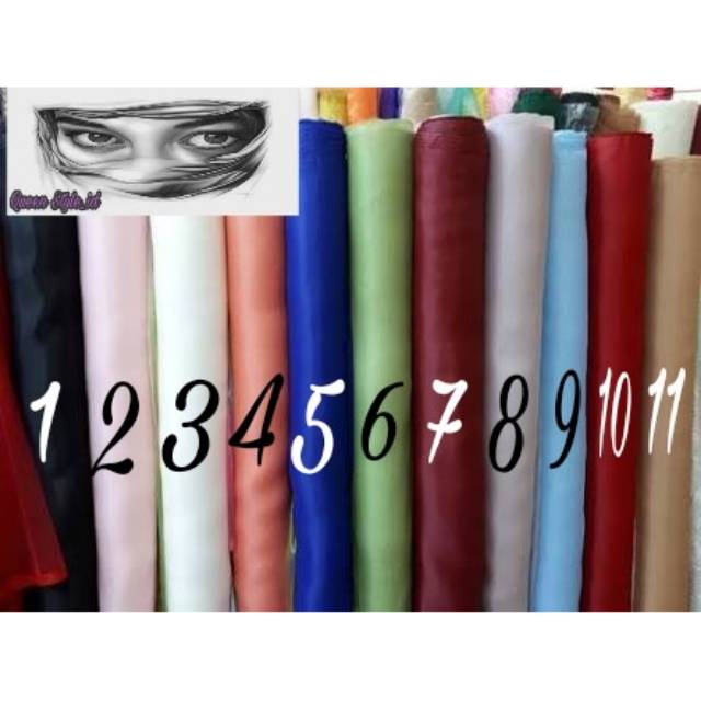 Kain organza polos/ kain gamis/ kain hijab/ kain mewah/ kain murah