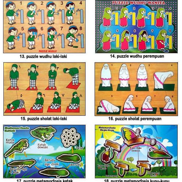 

14.84Ftgrdujh- Puzzle Kayu Alphabet Huruf Angka Gambar Binatang Mainan Edukasi -Toko-Boneka.