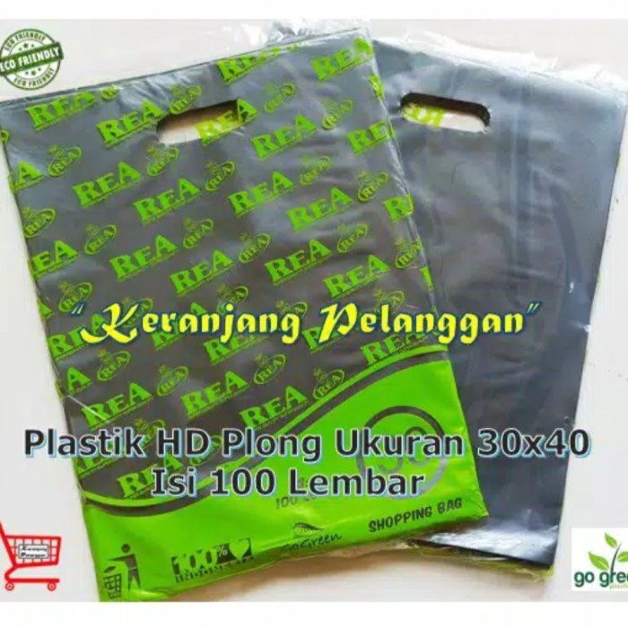 

Ginger- Kantong Plastik HD Plong 30x40 isi 100 lembar merk REA - Silver