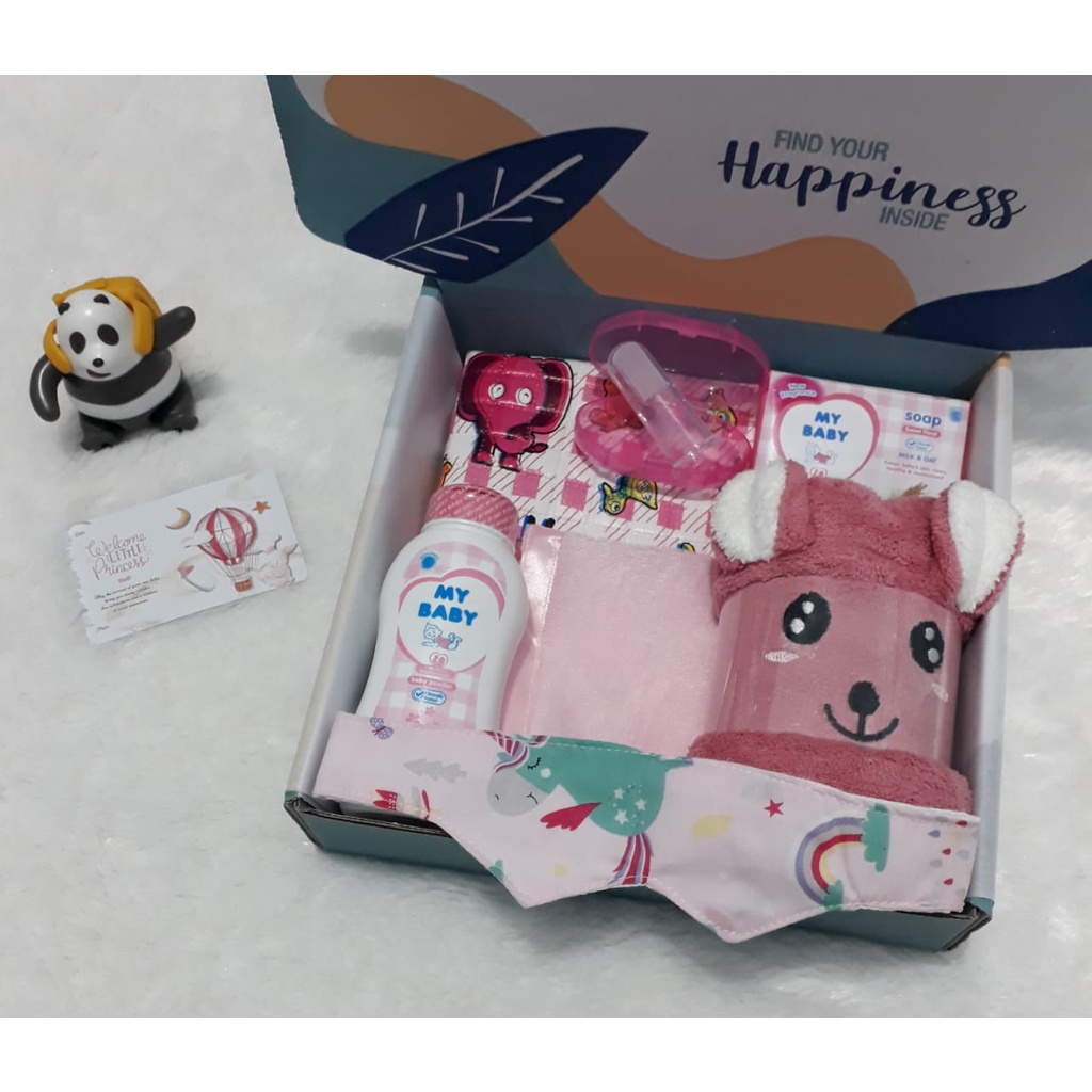 Hampers Bayi | kado bayi | baby hampers | perlengkapan mandi bayi | handuk bayi | paket mandi bayi